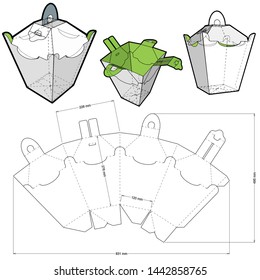 Lantern Packaging and Die-cut Pattern