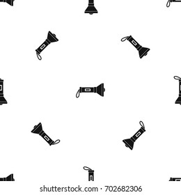 Lantern pattern repeat seamless in black color for any design. Vector geometric illustration