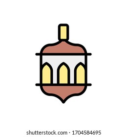 Lantern Ramadan icon. Simple outline color vector elements of islam icons for ui and ux, website or mobile application