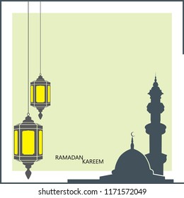 lantern of ramadan kareem