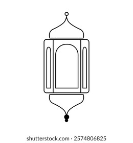 lantern ramadan on white background 