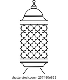 lantern ramadan on white background 