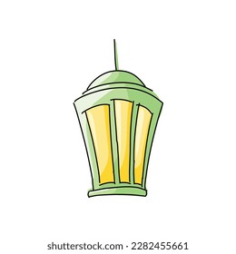 Lantern ramadhan decoration islamic isolated vector design