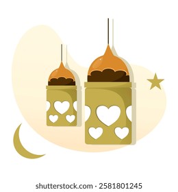 Lantern of Ramadhan vector illustration