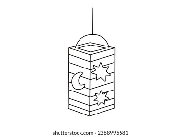 Lantern for saint martin day or laternenumzug,traditional in europe and germany