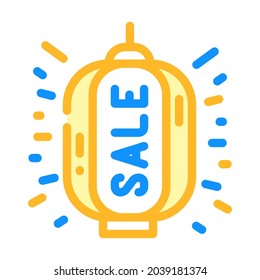 lantern sale color icon vector. lantern sale sign. isolated symbol illustration