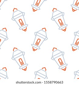 Lantern seamless pattern design, Repeat textile design. Fabric print.