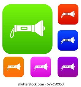Lantern set icon in different colors isolated vector illustration. Premium collection