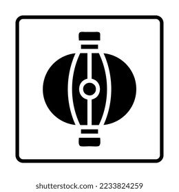 lantern solid Icon. Social media sign icons. Vector illustration isolated for graphic, web design, apps and websites