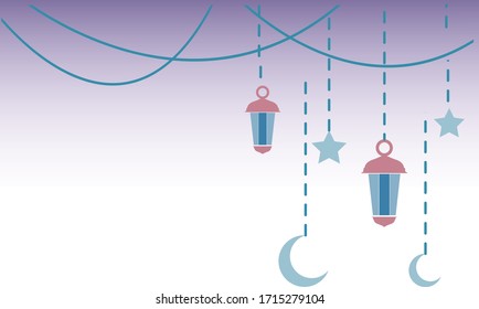 material vectorial ramadan especial de linterna