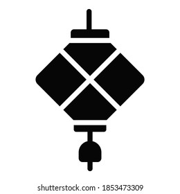 lantern vector glyph icon. Hindu festival, Hindu celebration icon,