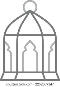 Lantern vector icon. Can be used for printing, mobile and web applications.