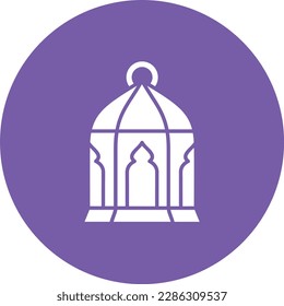 Lantern vector icon. Can be used for printing, mobile and web applications.