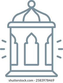 Lantern vector icon. Can be used for printing, mobile and web applications.