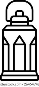 Ícone de vetor de lanterna. Pode ser usado para impressão, aplicativos móveis e da Web.