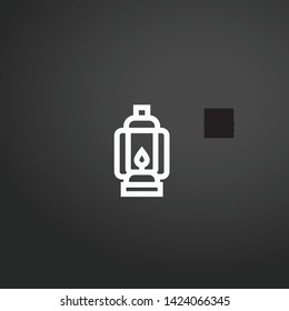 Lantern vector icon. Lantern concept stroke symbol design. Thin graphic elements vector illustration, outline pattern for your web site design, logo, UI. EPS 10.