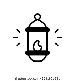Lantern vector icon stock illustration