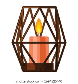 Vektorillustration Lantern Symbol.Symbol Vektorillustration Cartoon einzeln auf weißer Hintergrund Laterne.