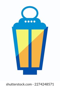 lantern vector illustration, in 2d flat style. arabic and islamic icons. Perfect for elements on posters, greeting cards, stickers, banners