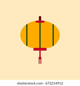 lantern Vector illustration of Chinese new year celebration in flat style Chinese lantern