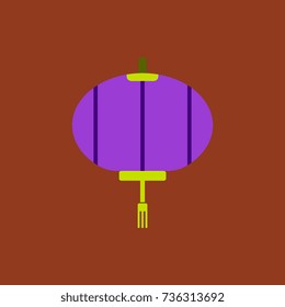 lantern Vector illustration of Chinese new year celebration in flat style Chinese lantern