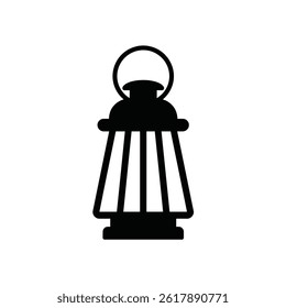 Ilustración vectorial De La Linterna Aislada En El Fondo Blanco Con Diseño Clásico Y Construcción Detallada