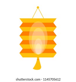 Lantern vector illustration. Mid autumn festival decor