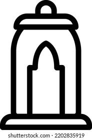 lantern  Vector illustration on a transparent background. Premium quality symmbols. Thin line vector icons for concept and graphic design.