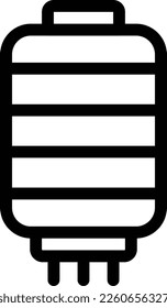 Laterne, Vektorgrafik auf transparentem Hintergrund. Hochwertige Symbole. Dünne Vektorsymbole für Konzept und Grafikdesign.