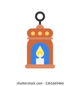 Lantern vector illustration, Ramadan related flat style icon