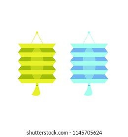 Lantern vector illustrations. Mid autumn festival decors