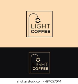 Lantern vector logo design template