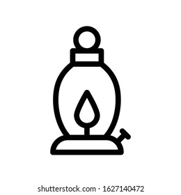 lantern vector thin line icon 