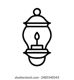 Lantern victor line art illustration icon