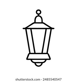 Lantern victor line art illustration icon
