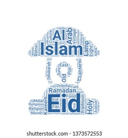 lantern word cloud. tag cloud about lantern