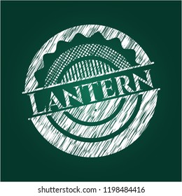 Lantern written on a chalkboard