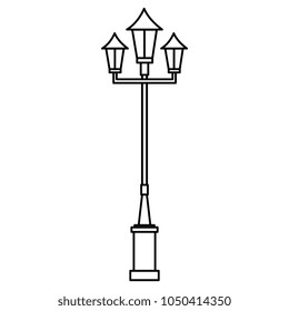 lanterns park isolated icon