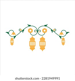 Lanterns for Ramadan Kareem. Arabic lanterns. Vector illustration