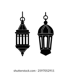 Lanterns Set Vector Elegant and Versatile Lighting Designs.