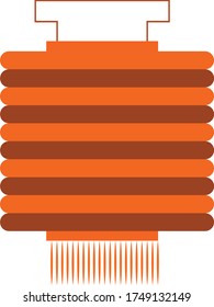 Lanterns simple clip art vector illustration