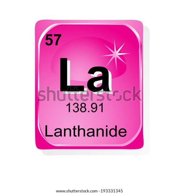 Lanthanide Chemical Element Atomic Number Symbol Stock Vector (Royalty ...