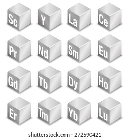 Lanthanide rare metal image illustration