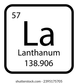 Lanthanum icon vektor illustratration design