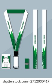 Juego de Plantillas de diseño de cordón para toda la empresa En azul Combinaciones de colores EPS 10