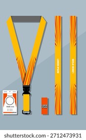 Juego de Plantillas de diseño de cordón para toda la empresa En azul Combinaciones de colores EPS 10