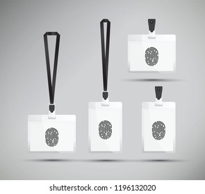lanyard with a finger print