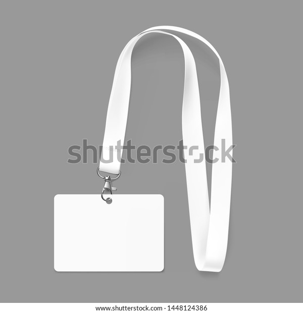 Lanyard Id Card Vector Illustration Isolated Stock Vector (Royalty Free ...