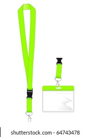 Lanyard with safety clip and name tag holder for ID