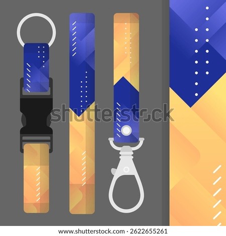 Lanyard Strap Template Design For Corporate